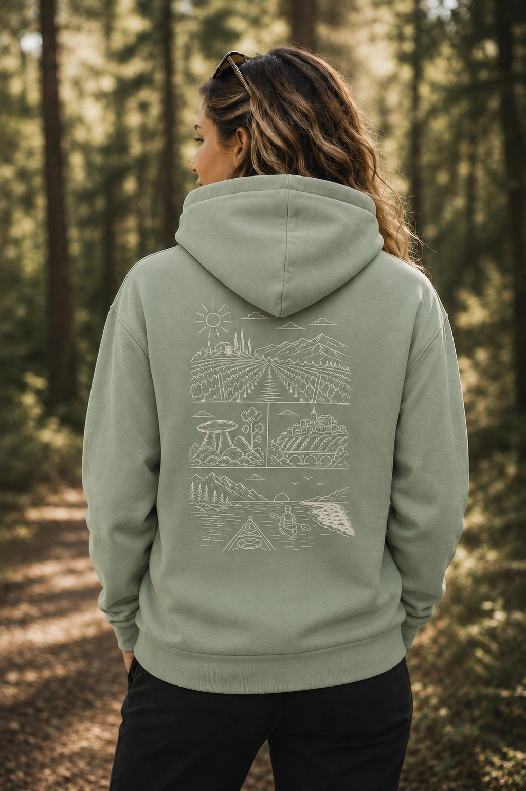 Hoodie Modèle inspiré Des paysages qu'on reconnaît d'un coup d'œil