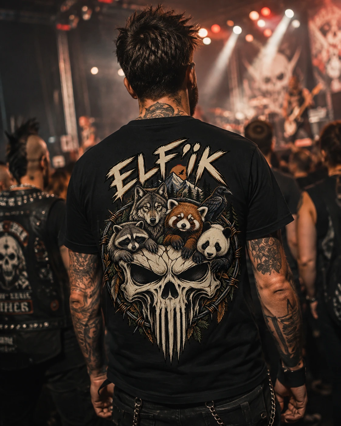 Vêtements Elf'ik modèle Punk skull